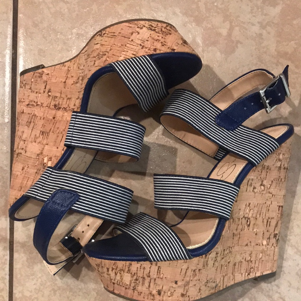 Jessica Simpson cork wedges